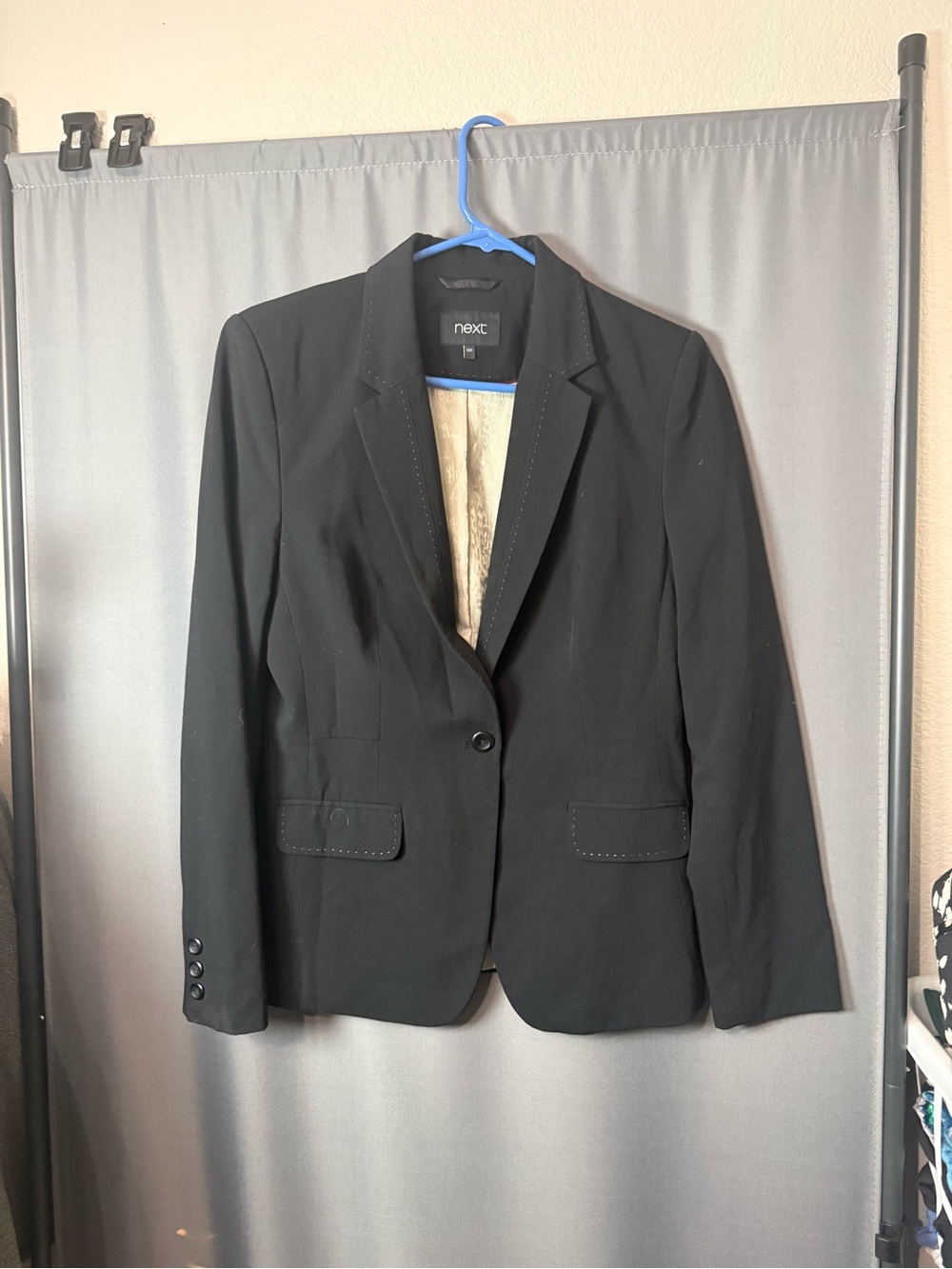 next Black Single-Button Tailored Blazer